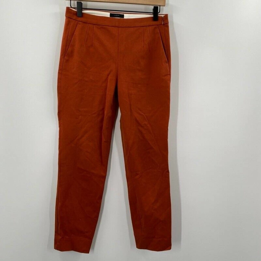 J. Crew Martie Cropped Pants Stretch Mid Rise